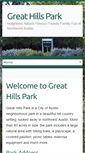 Mobile Screenshot of greathillspark.org
