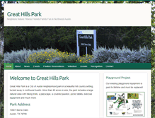 Tablet Screenshot of greathillspark.org